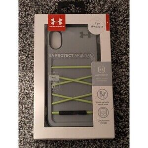 Under Armour UA Protect Arsenal Case Made For Phone X / XS Gray/Lime Green New